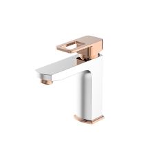 SALVO PLUS COLORS - Robinet sdb - Chrome - Or rose